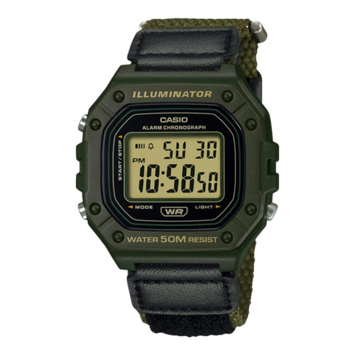 Casio 218hb 3av green - w-218hb-3av, watch