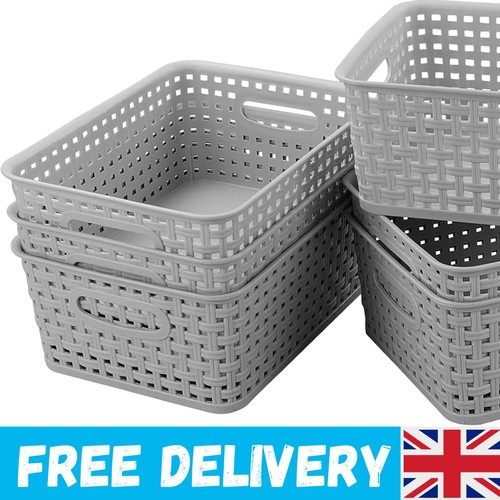 Pack weave storage baskets - 6-pack,