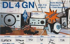 German Amateur Radio QSL Card