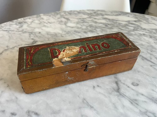 Vintage antique green and - antique, red