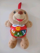 Little Singing Alfie Interactive Teddy Bear Soft Plush Toy Baby Toy by Vtech VGC