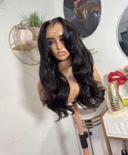 Brazilian Virgin Human Hair Wig 5x5 HD Lace 18 Inches Bodywave Human Hair Wig 