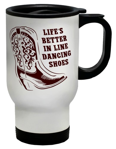 Line dancing travel mug - line,