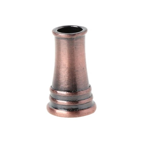 Carved pen holder round - carved,