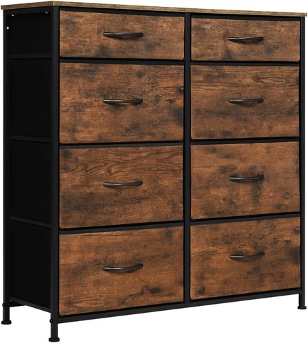 Vintage brown chest drawers - vintage,