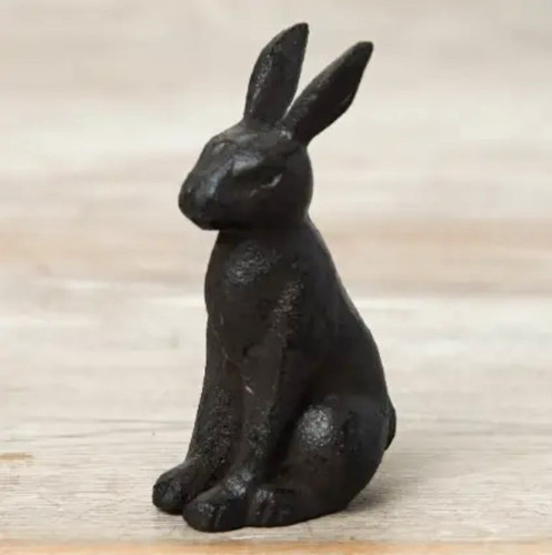Cast iron rabbit - cast, figurine