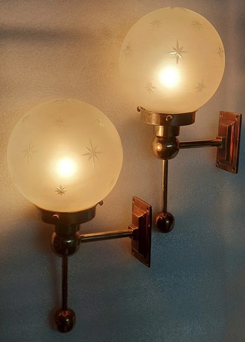 Pair antique vintage art - vintage, deco