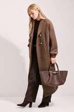 Wallis Brown Coat Womens