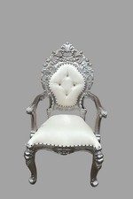 Riga Throne Chair   -  Silver