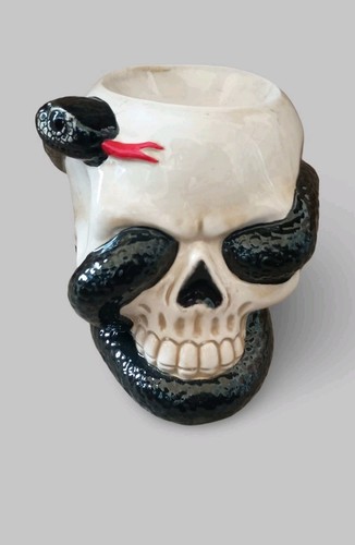 Skull and snake oil - snake, wax