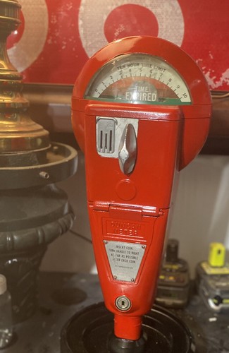 Vintage red duncan parking - vintage,