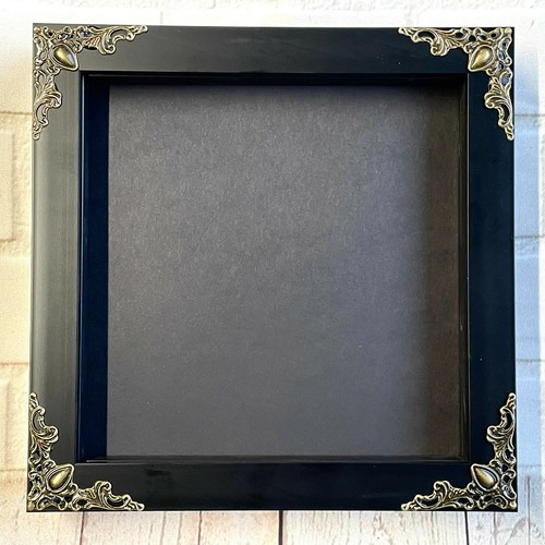 Black deep shadow box display - shadow,