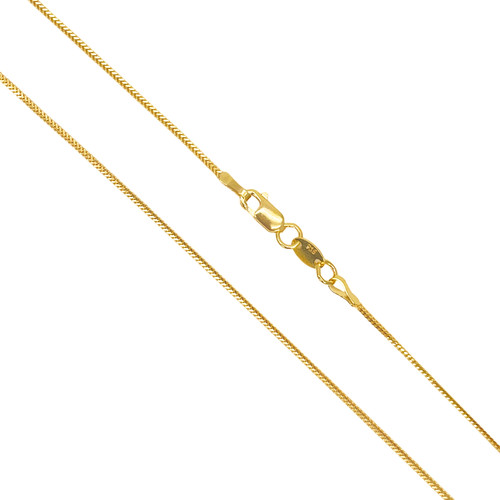 22ct yellow gold solid foxtail - 22ct,