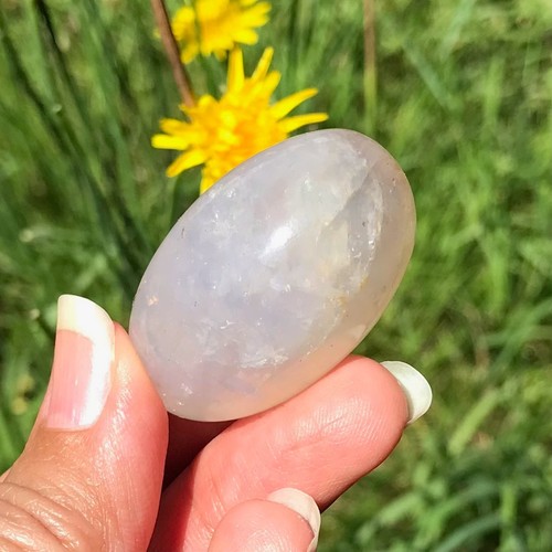 Blue rose quartz shiva lingam - rose,