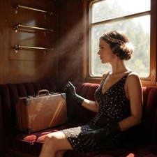 Vintage Tan/ Brown Faux Leather Small Suitcase 22" X 12.5" X 6" 