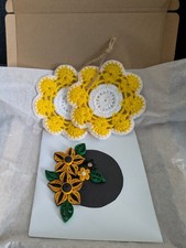 Handmade Crochet Coasters 2pc