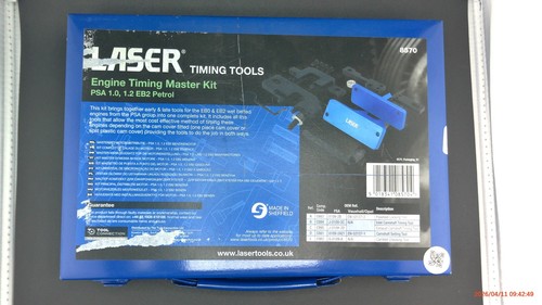 Laser 8570 engine timing - 8570,