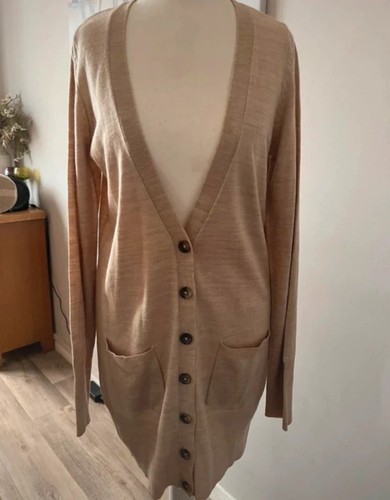Longline button cardigan - h&m,