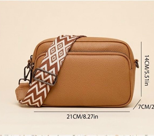 Brown faux leather - brown,