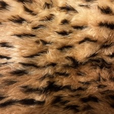 Material fabric off cuts- faux fur Material- Animal print Design - 25cm x 35cm
