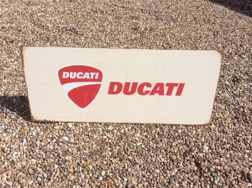 Metal ducati sign - ducati, 70x30