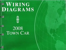 2008 Lincoln Town Car OEM Factory Electrical Wiring Diagrams Schematic CS1211908