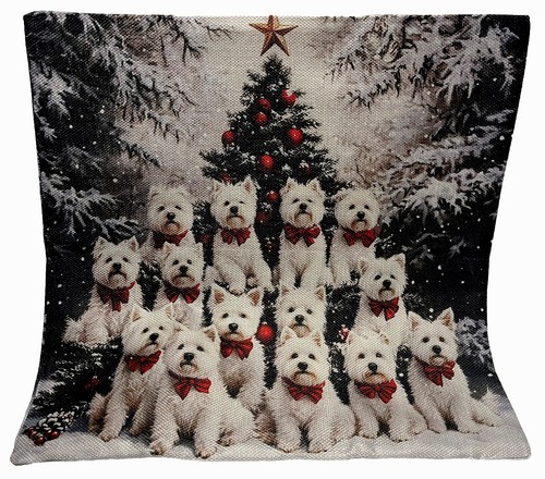 Westie terrier holiday double - terrier,