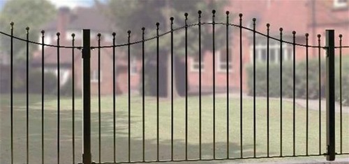 Wrought iron metal arched - wrought,