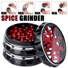 4-Layer Metal Grinder Dry Herbal Herb Spice Grinder Crusher Smoking Kitchen Gift