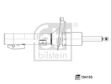 Shock absorber Front Axle Left