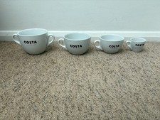 Costa Cups x4 Massimo, Single Espresso, Medium And Large Cups