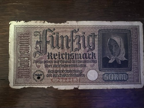 Reichsmark banknote serial - 50,