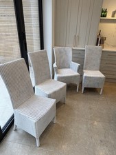 Lloyd Loom Dining Chair Set of 4 In White