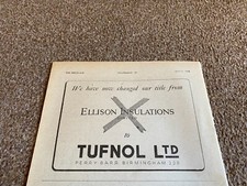 FABK3 ADVERT 5X8 TUFNOL LTD PERRY BARR BIRMINGHAM