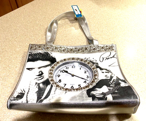Elvis presley handbag clock - elvis,