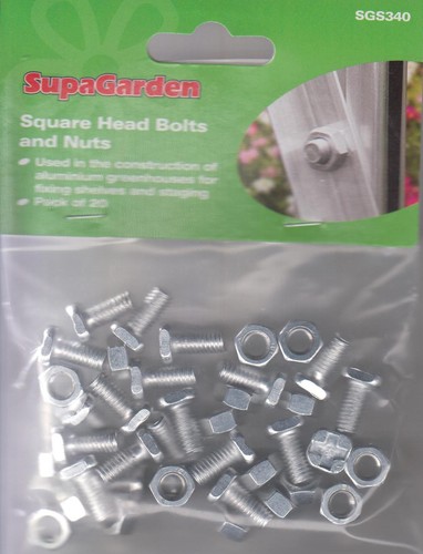 Greenhouse square head bolts - greenhouse,