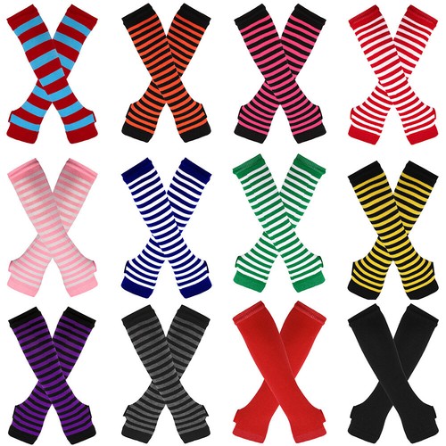 Women gloves striped - women, arm