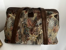 Vintage St Michaels 80s/90s Large Gladstone Tapestry Bag Floral Design Used