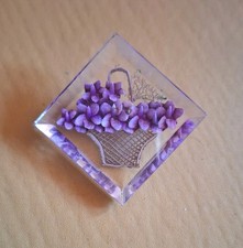 Vintage Floral Basket Reverse