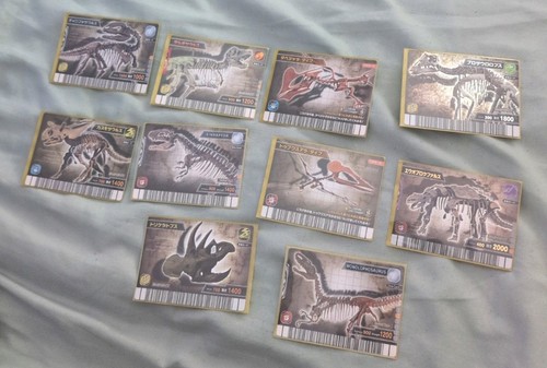 Dinosaur king fossil cards - dinosaur, 10