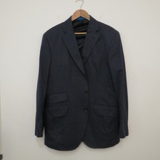 Hackett Navy Blue Striped Suit