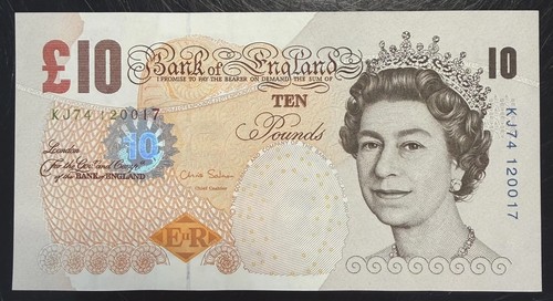 Old ten pound note - £10,