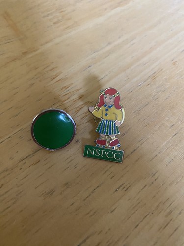 Vintage nspcc enamel charity - nspcc,