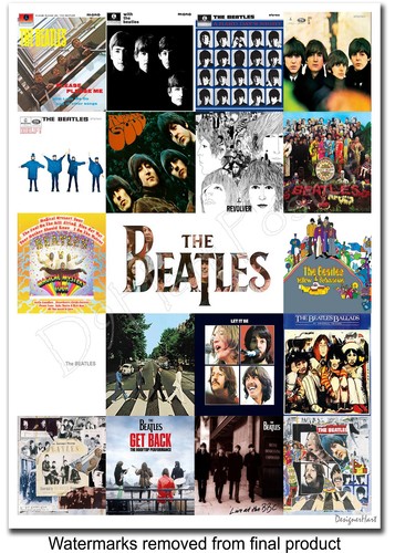 The beatles print poster - the,