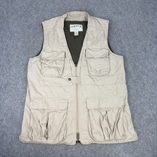 Orvis Gilet Mens Medium Beige Fly Fishing Vest Hunting Utility Waistcoat Safari