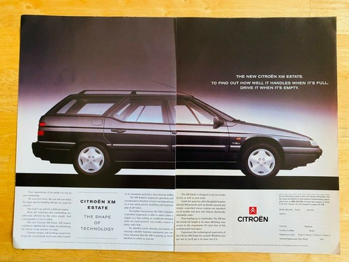 Citroen estate 1992 advert - xm,