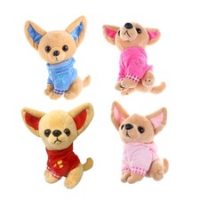 Cute Cartoon Chihuahua Stuffed Toy Plush Animal for Doll for Creative Holiday fo