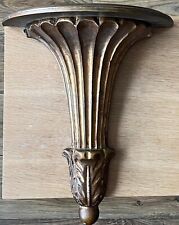 Single Gold Gilt Wall Shelf Bracket | Antique Style French Decorative