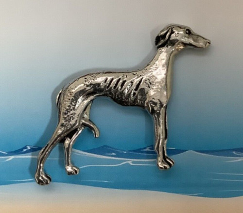 Lurcher greyhound dog - /, silver