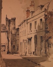 Original Watercolour, 'Street